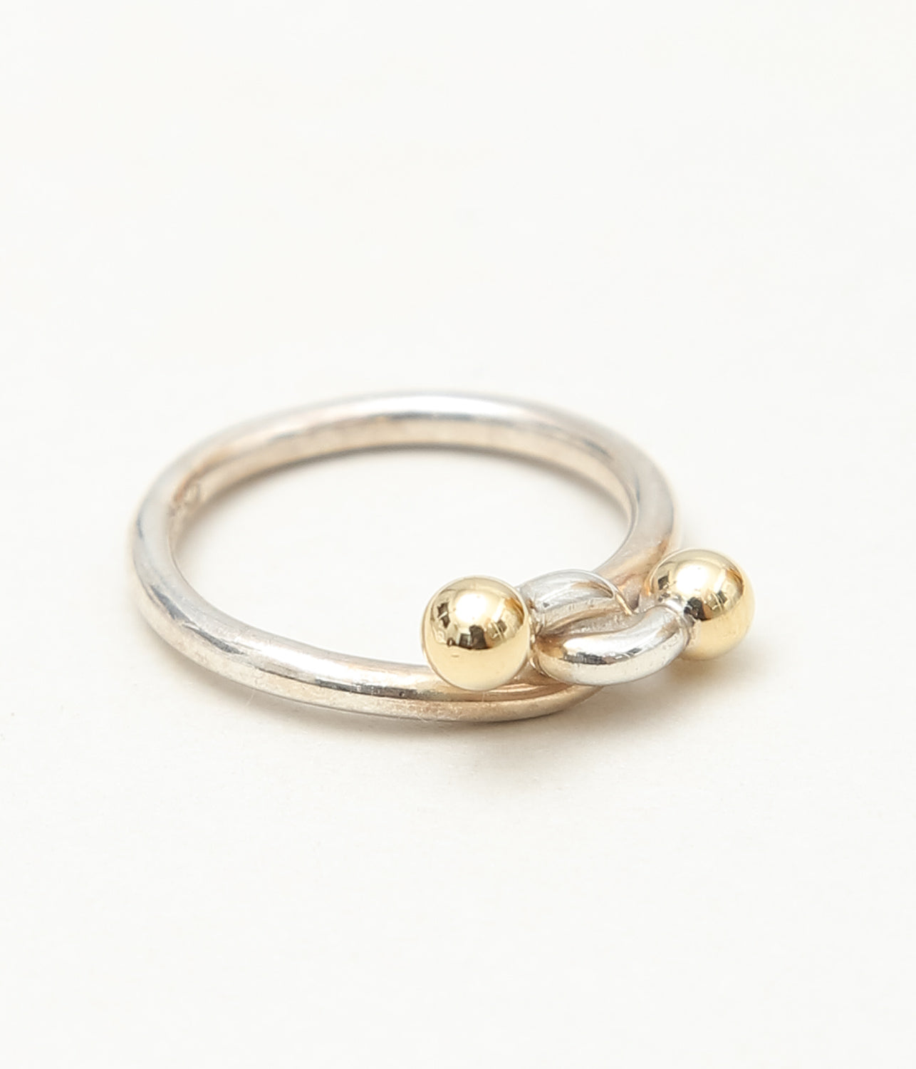 [VINTAGE JEWELRY] TIFFANY "HOOK & EYE DOUBLE EYE RING" (ASSO)