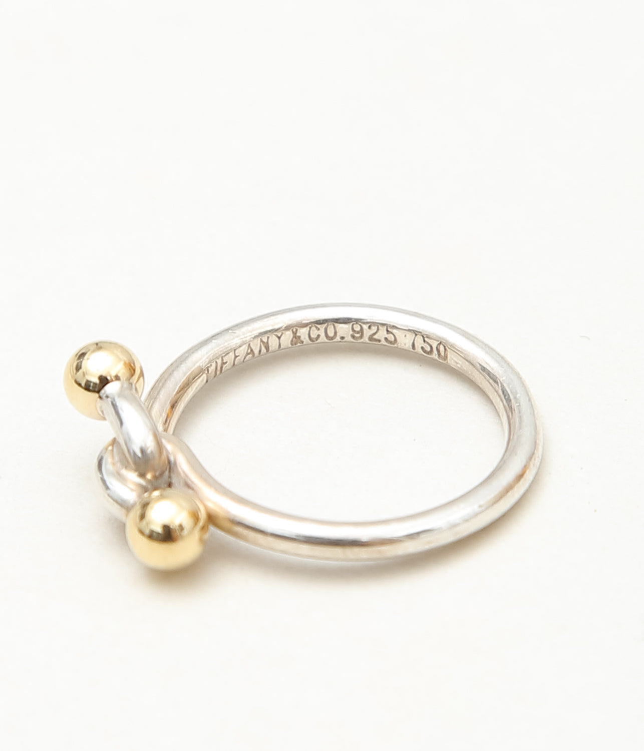 [VINTAGE JEWELRY] TIFFANY "HOOK & EYE DOUBLE EYE RING" (ASSO)
