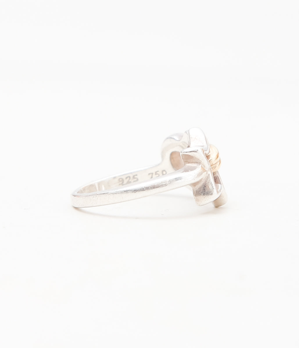 【VINTAGE JEWELRY】 TIFFANY ''STAR AND HEART COMBINATION RING'' (SILVER)