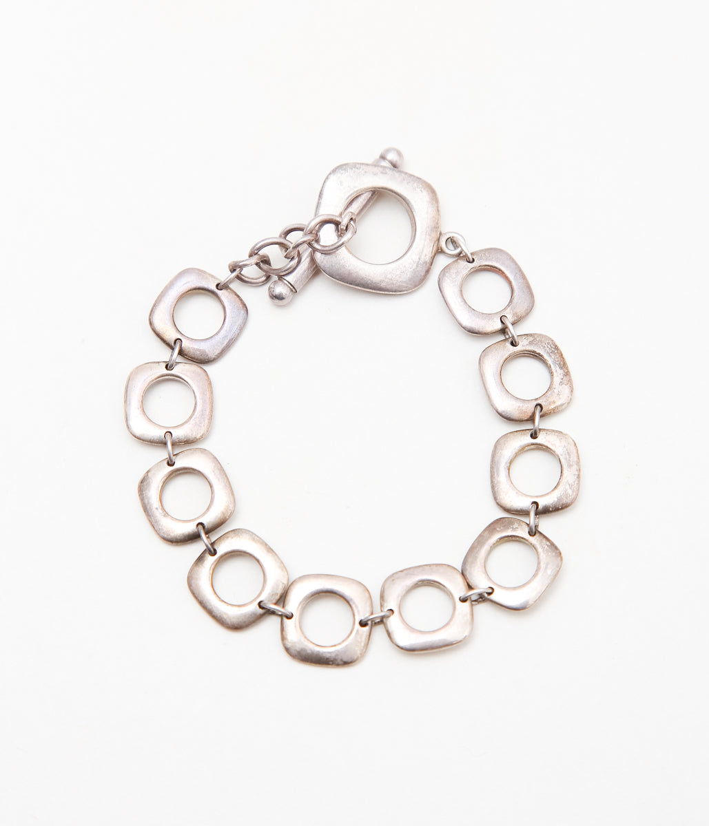 【VINTAGE JEWELRY】 TIFFANY ''TOGGLE BRACELET'' (SILVER)