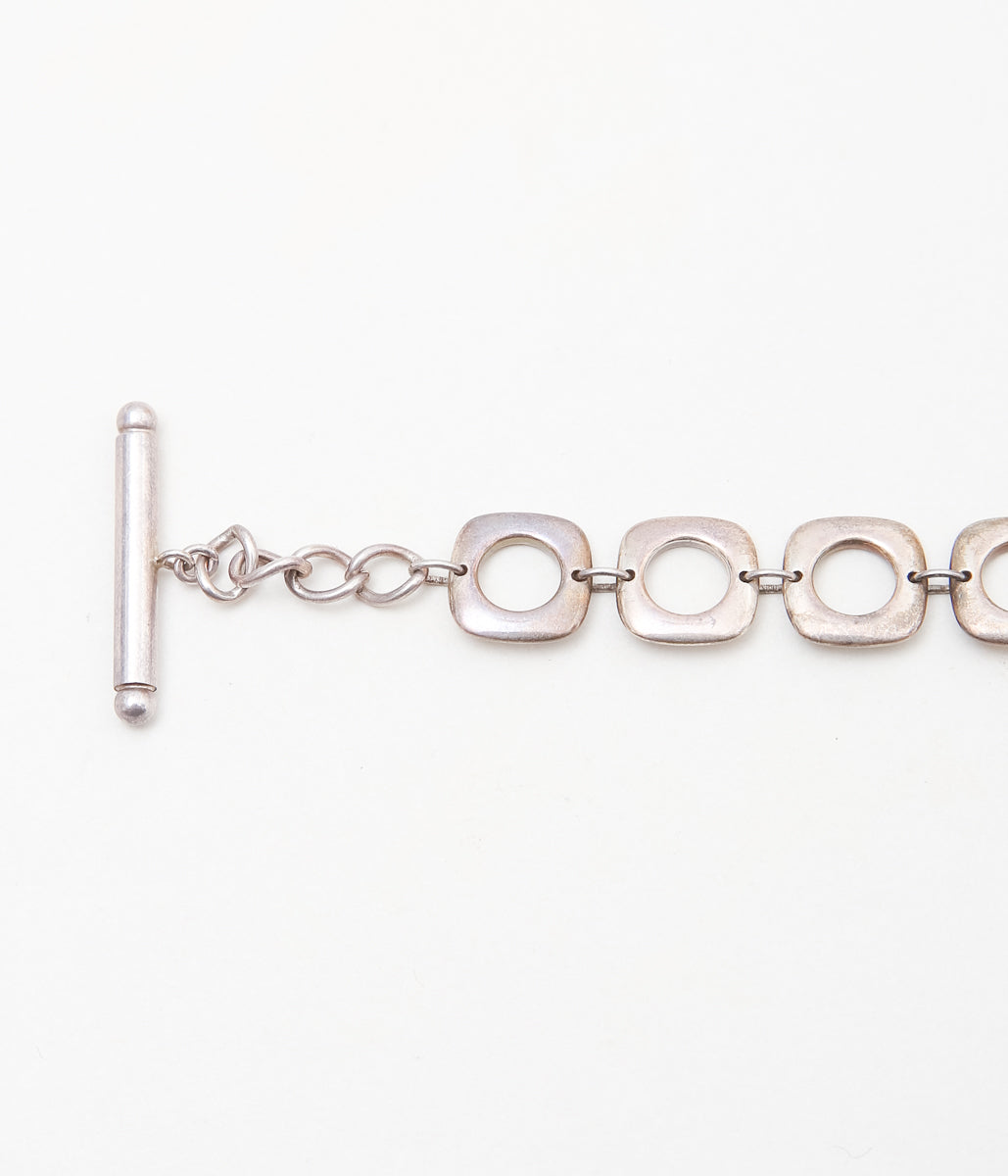 【VINTAGE JEWELRY】 TIFFANY ''TOGGLE BRACELET'' (SILVER)