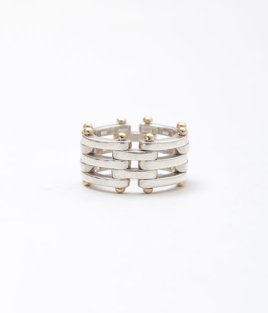 VINTAGE JEWELRY '' TIFFANY＆CO. GATE LINK RING750'' (ASSO)