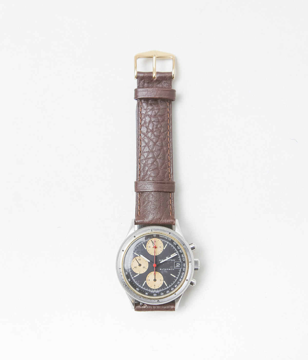 VINTAGE WATCH ''HAMILTON CHRONOGRAPH'' (SILVER)