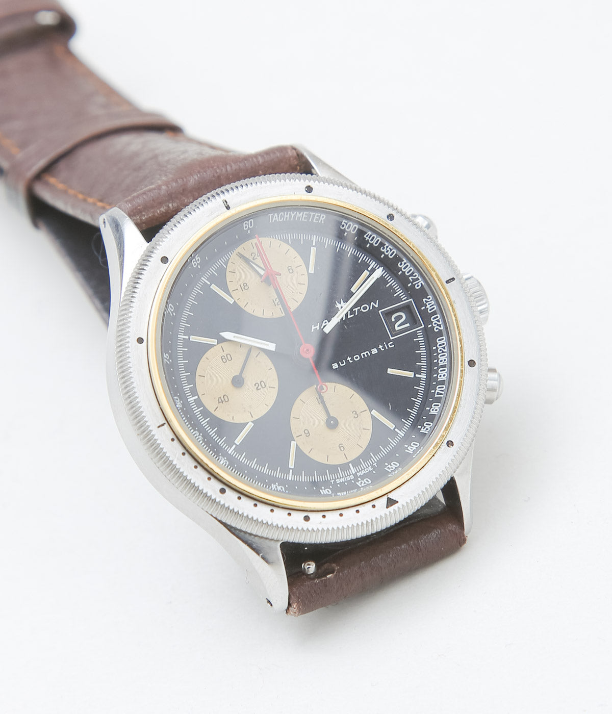 VINTAGE WATCH ''HAMILTON CHRONOGRAPH'' (SILVER)