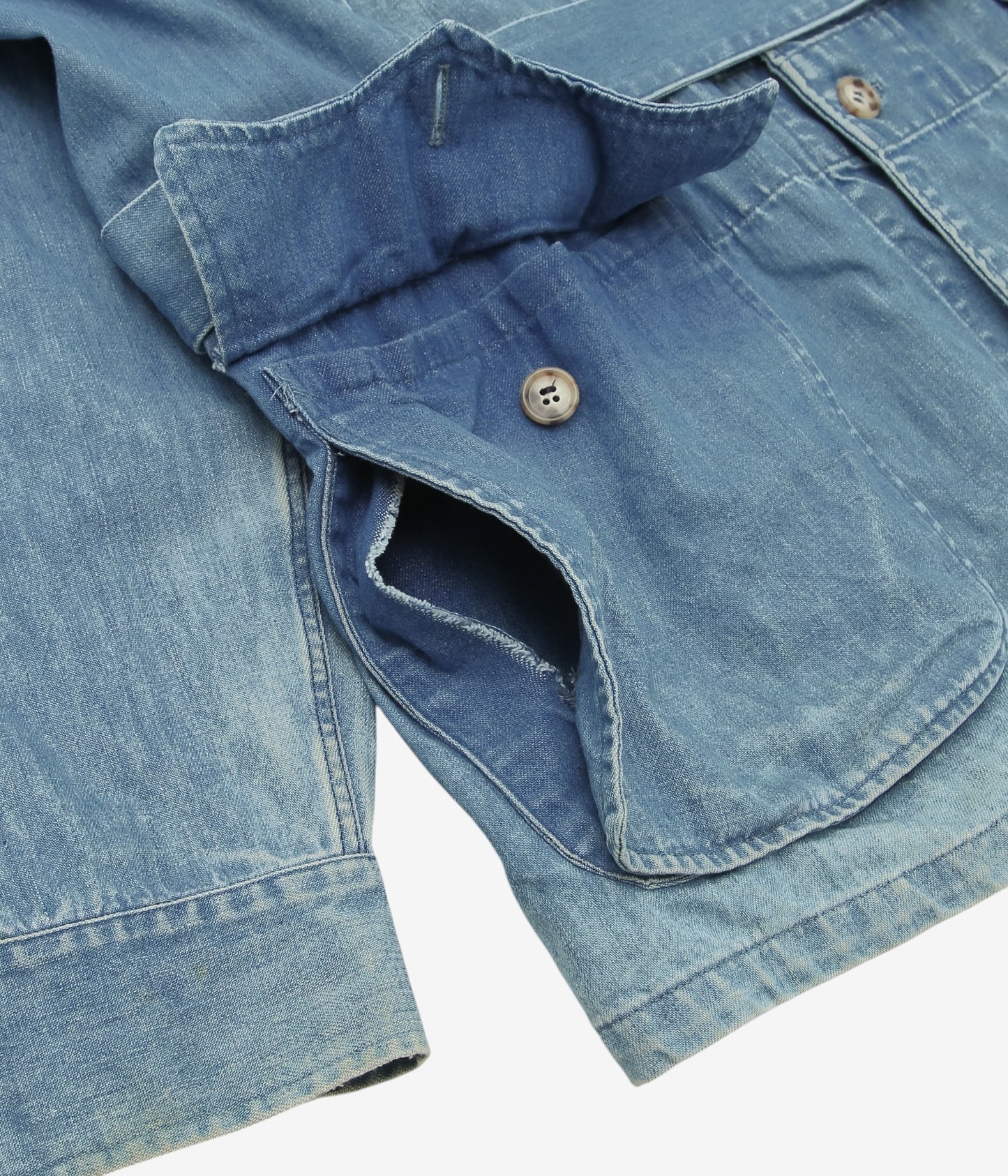 VINTAGE CLOTHING ''1980’S WILLIS&GEIGER DENIM SAFARI JACKET'' (INDIGO)