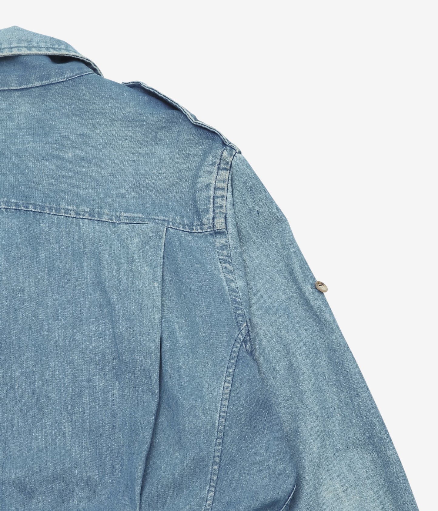 VINTAGE CLOTHING ''1980’S WILLIS&GEIGER DENIM SAFARI JACKET'' (INDIGO)