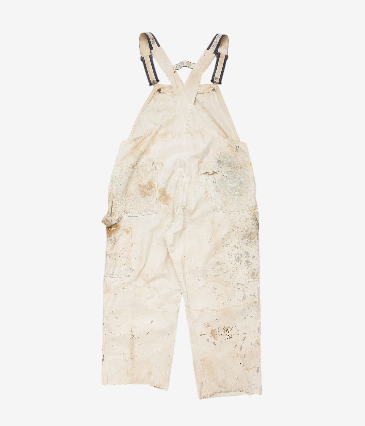 VINTAGE CLOTHING ''40's CARTER'S OVERALLS'' (WHITE)(W38)