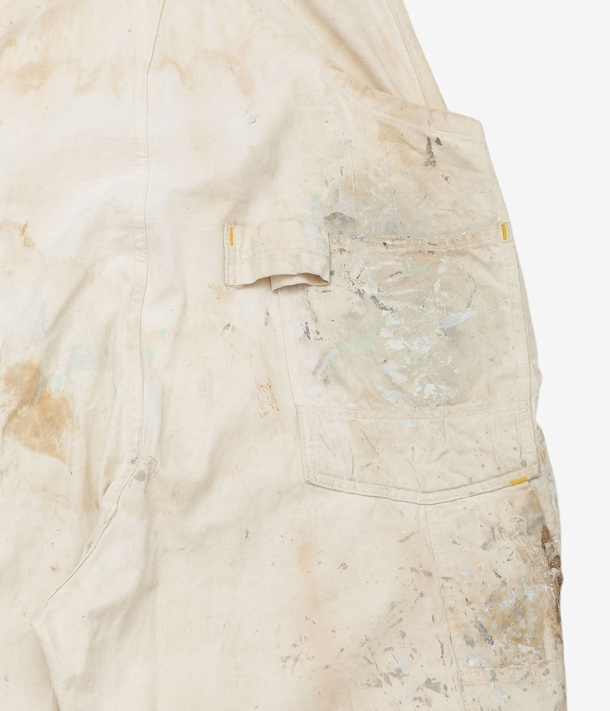 VINTAGE CLOTHING ''40's CARTER'S OVERALLS'' (WHITE)(W38)