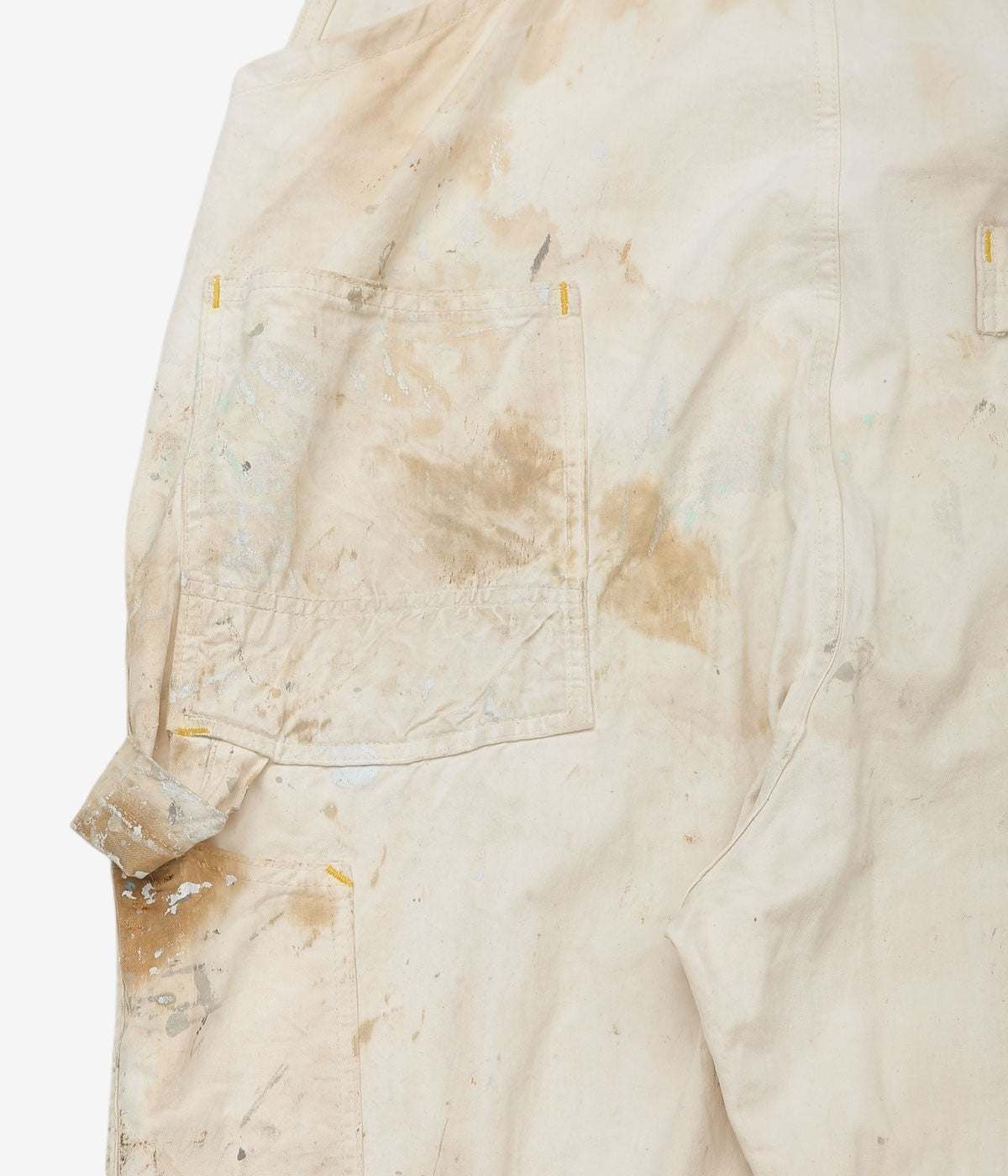 VINTAGE CLOTHING ''40's CARTER'S OVERALLS'' (WHITE)(W38)