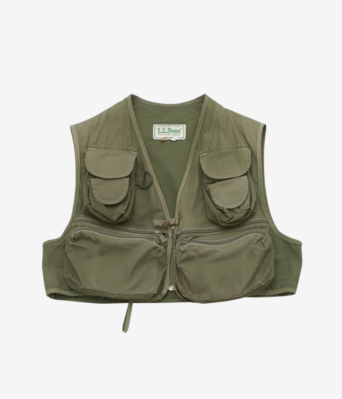 VINTAGE CLOTHING ''80'S L.L. BEAN FISHING VEST'' (OLIVE)