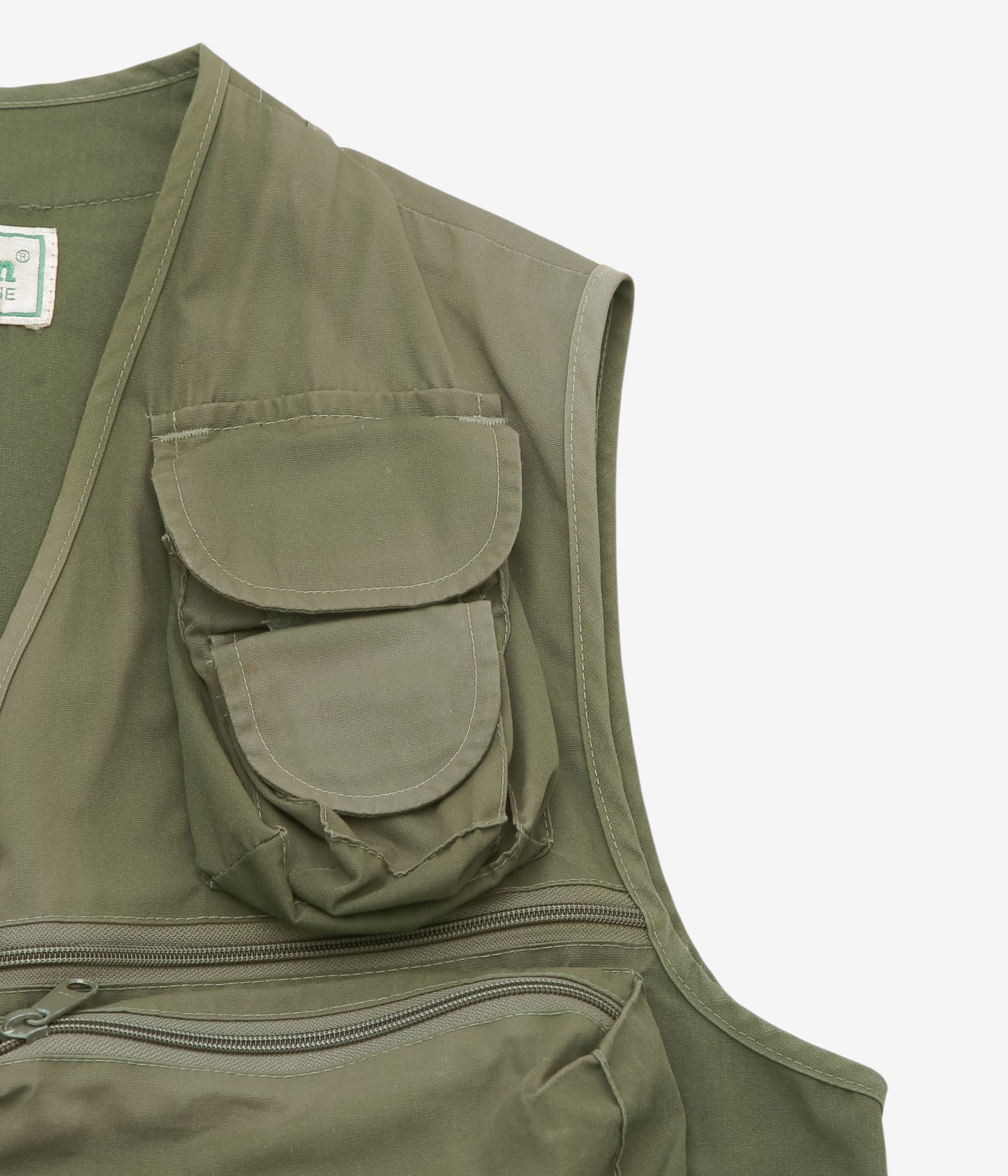 VINTAGE CLOTHING ''80'S L.L. BEAN FISHING VEST'' (OLIVE)