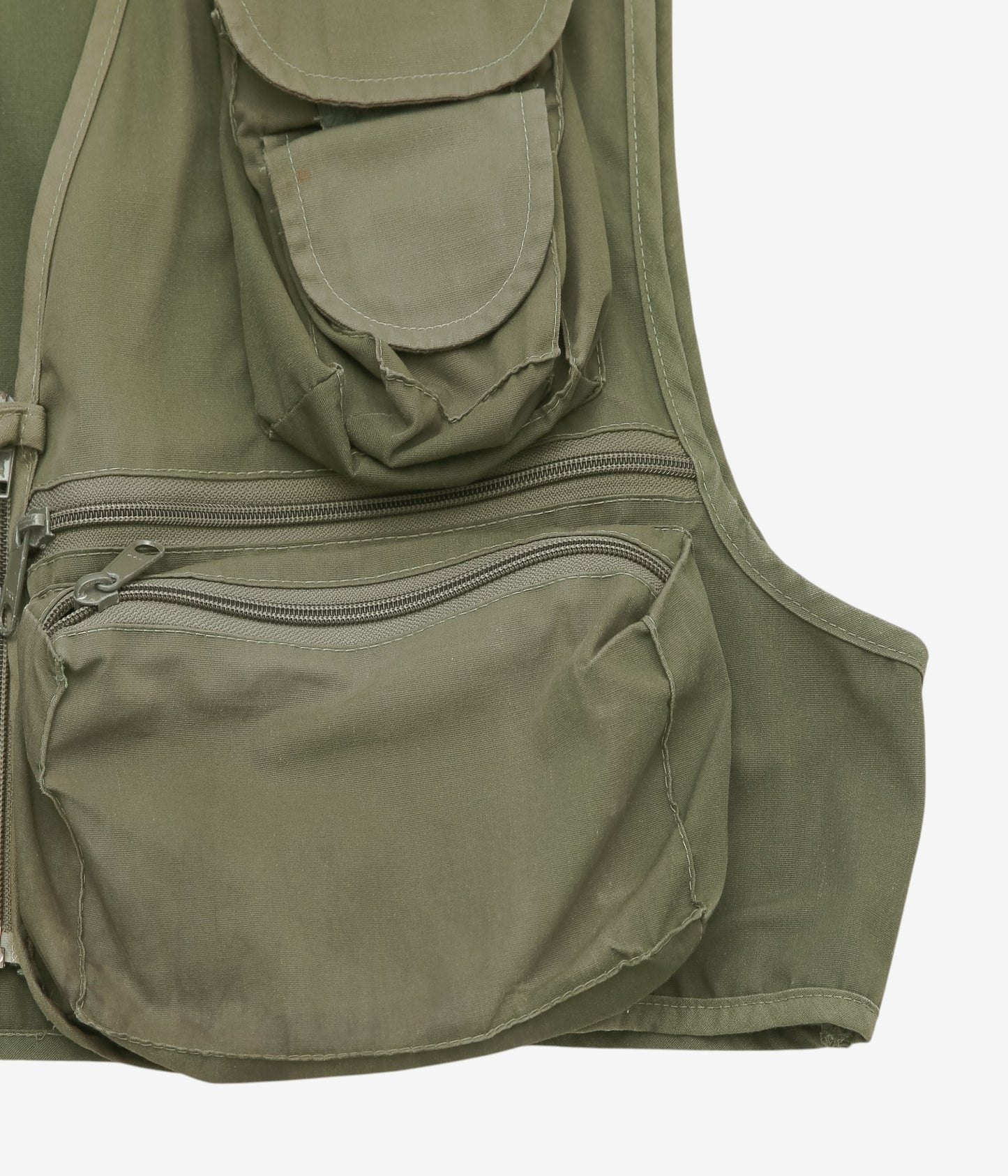 VINTAGE CLOTHING ''80'S L.L. BEAN FISHING VEST'' (OLIVE)