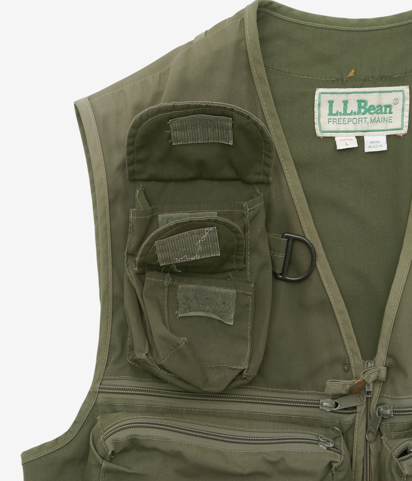 VINTAGE CLOTHING ''80'S L.L. BEAN FISHING VEST'' (OLIVE)