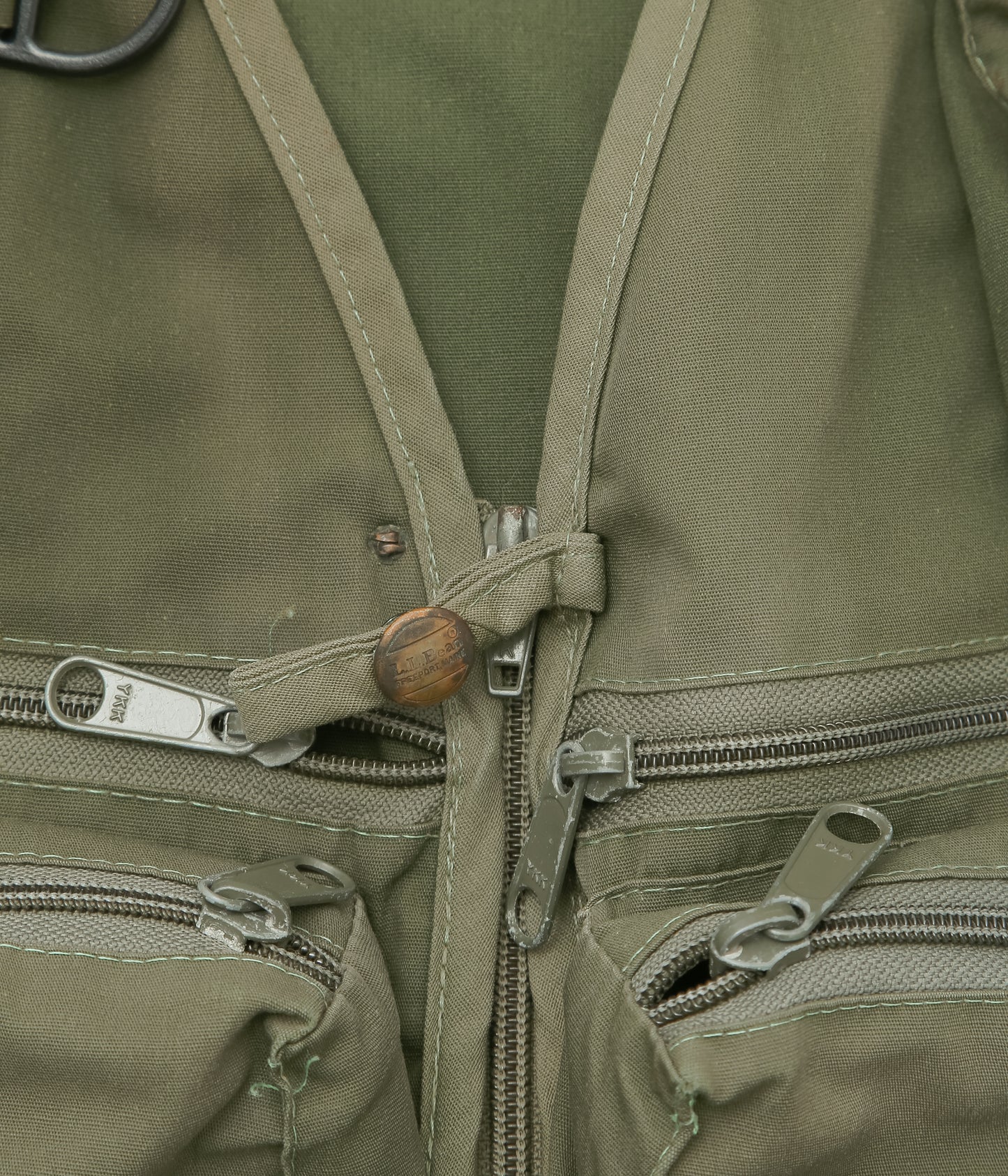 VINTAGE CLOTHING ''80'S L.L. BEAN FISHING VEST'' (OLIVE)