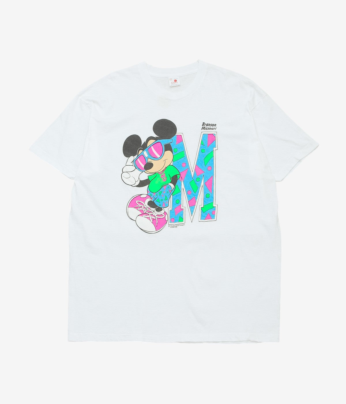 VINTAGE CLOTHING ''DEADSTOCK BRANSON MISSOURI MICKEY T-SHIRT''(WHITE)