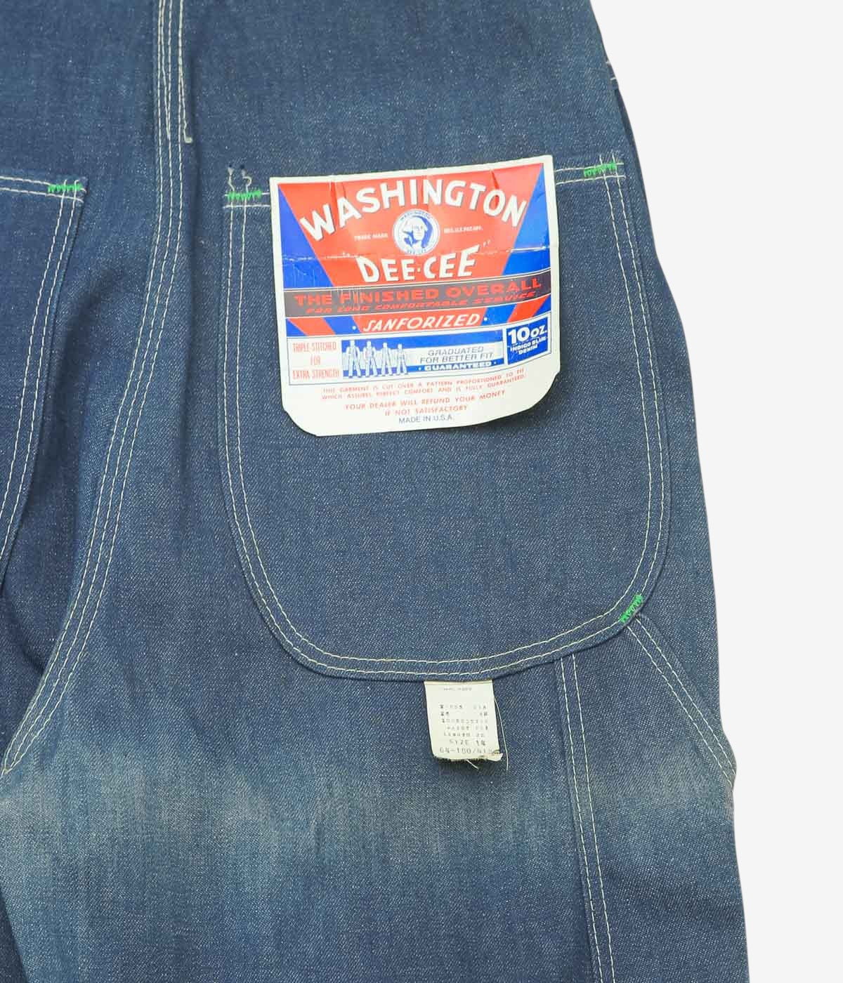 VINTAGE CLOTHING ''DEAD STOCK WASHINGTON DEE CEE OVERALL''(INDIGO)(W28.5/L32)