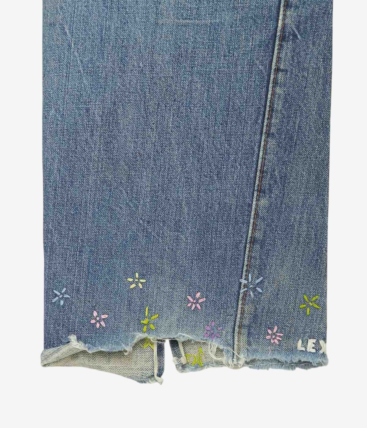 VINTAGE DENIM ''70's LEVI'S 501 HIPPIE'' (INDIGO)(W33)