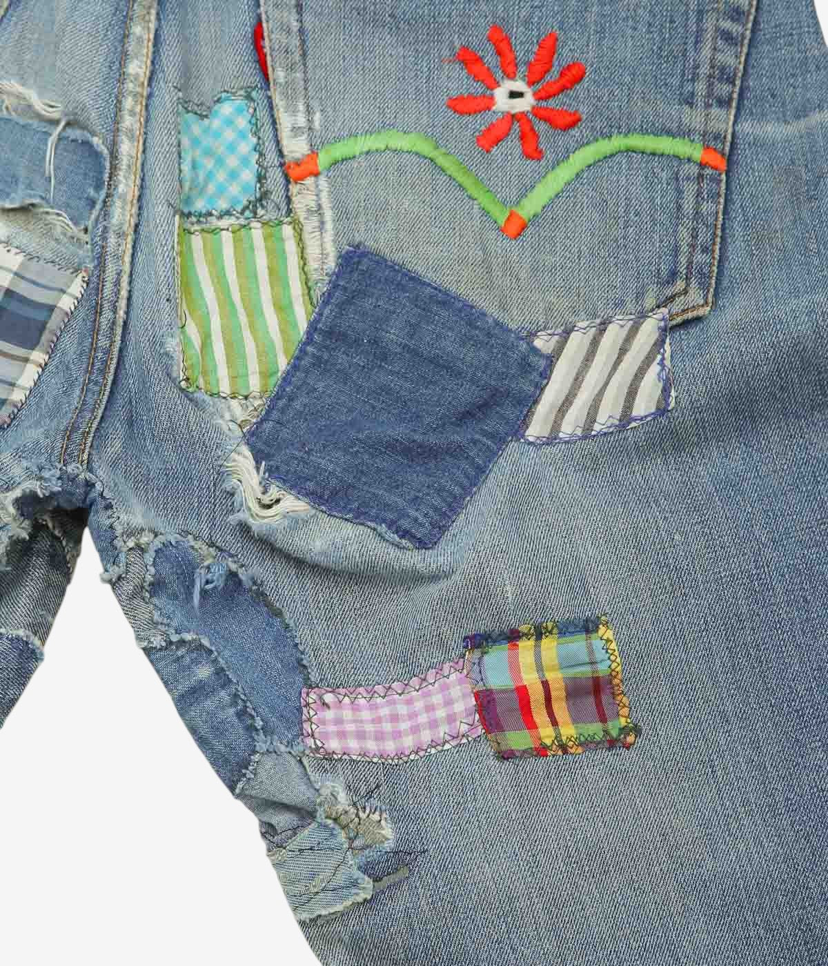 VINTAGE DENIM ''70's LEVI'S 501 HIPPIE'' (INDIGO)(W33)