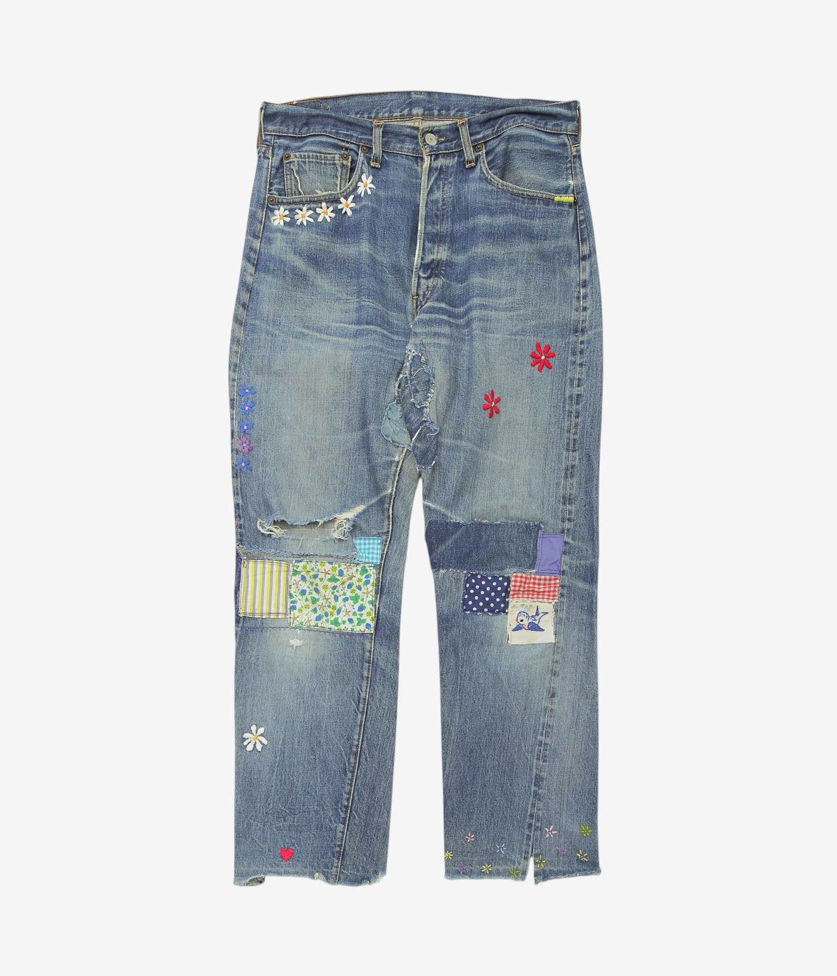 VINTAGE DENIM ''70's LEVI'S 501 HIPPIE'' (INDIGO)(W33)