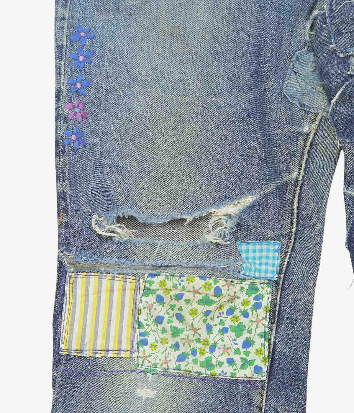 VINTAGE DENIM ''70's LEVI'S 501 HIPPIE'' (INDIGO)(W33)