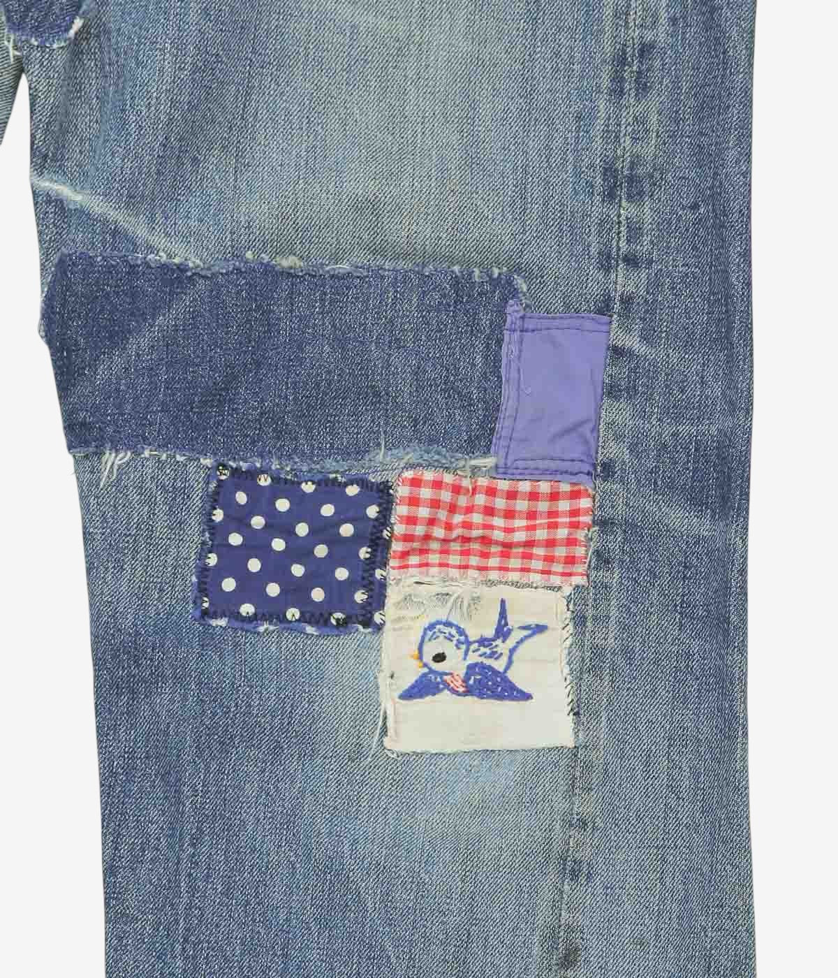 VINTAGE DENIM ''70's LEVI'S 501 HIPPIE'' (INDIGO)(W33)