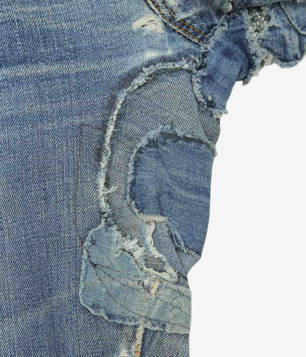 VINTAGE DENIM ''70's LEVI'S 501 HIPPIE'' (INDIGO)(W33)