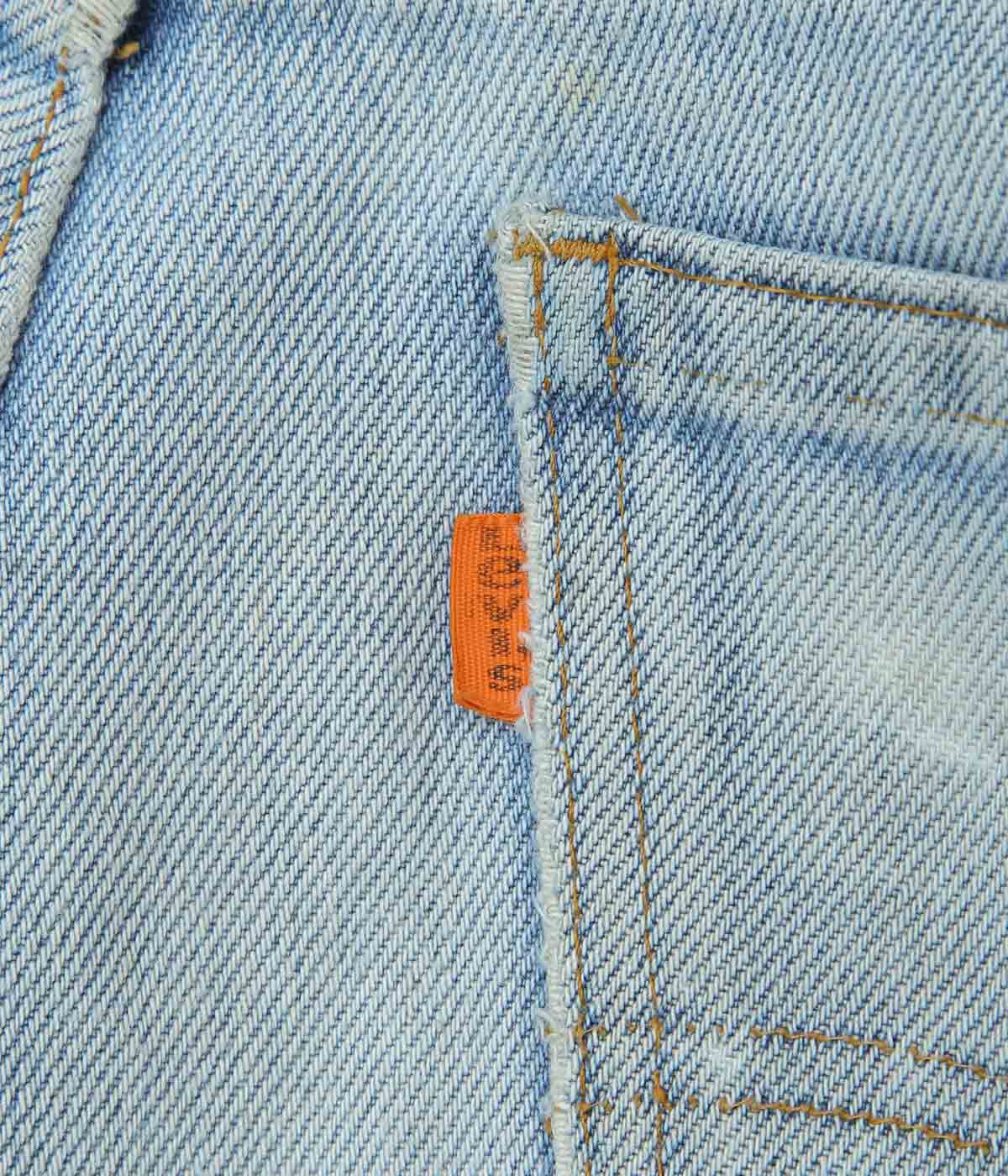 VINTAGE DENIM ''70'S LEVI'S 646 USA''(INDIGO)(W32)