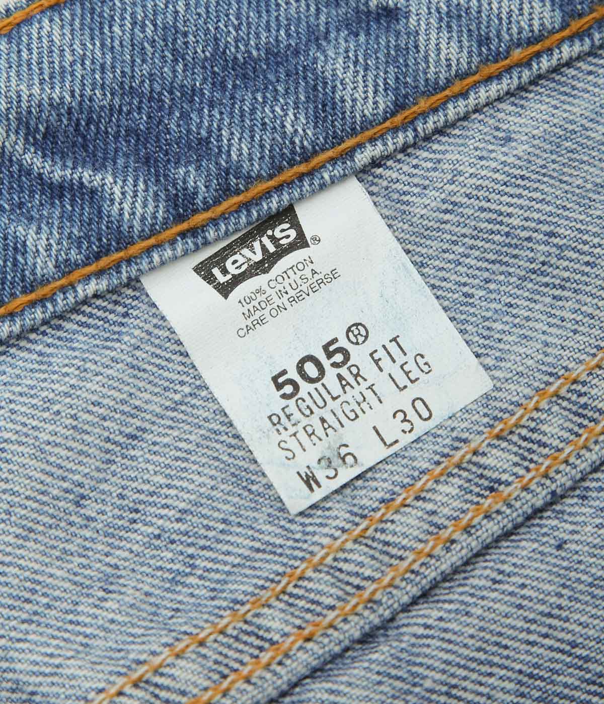 VINTAGE DENIM''90'S LEVI'S 505 USA''(INDIGO)(W36/L30)