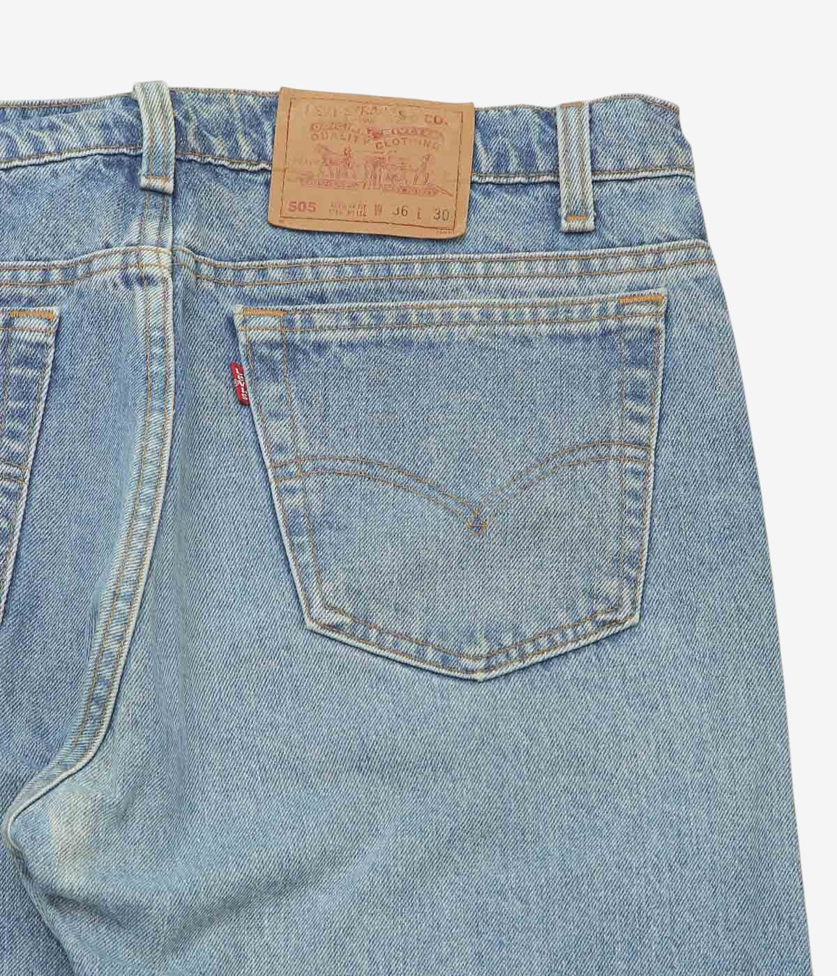 VINTAGE DENIM''90'S LEVI'S 505 USA''(INDIGO)(W36/L30)