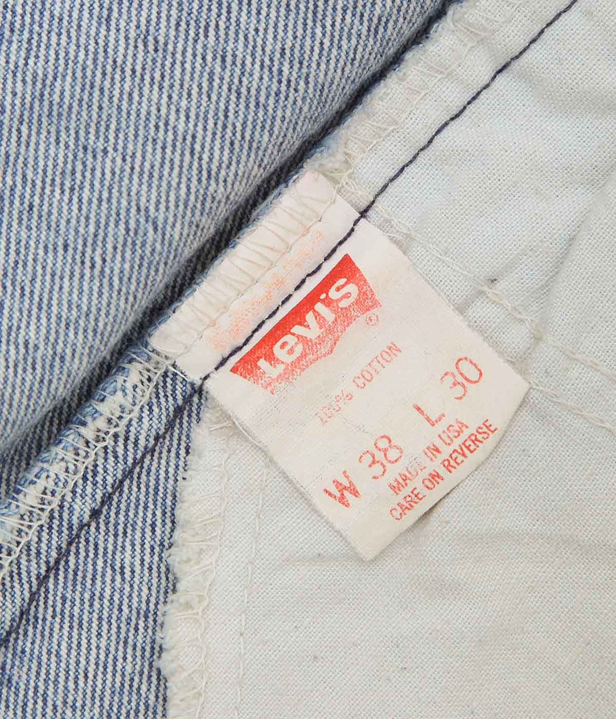 VINTAGE DENIM ''90's LEVI'S 505 USA'' (INDIGO)(W38/L30)