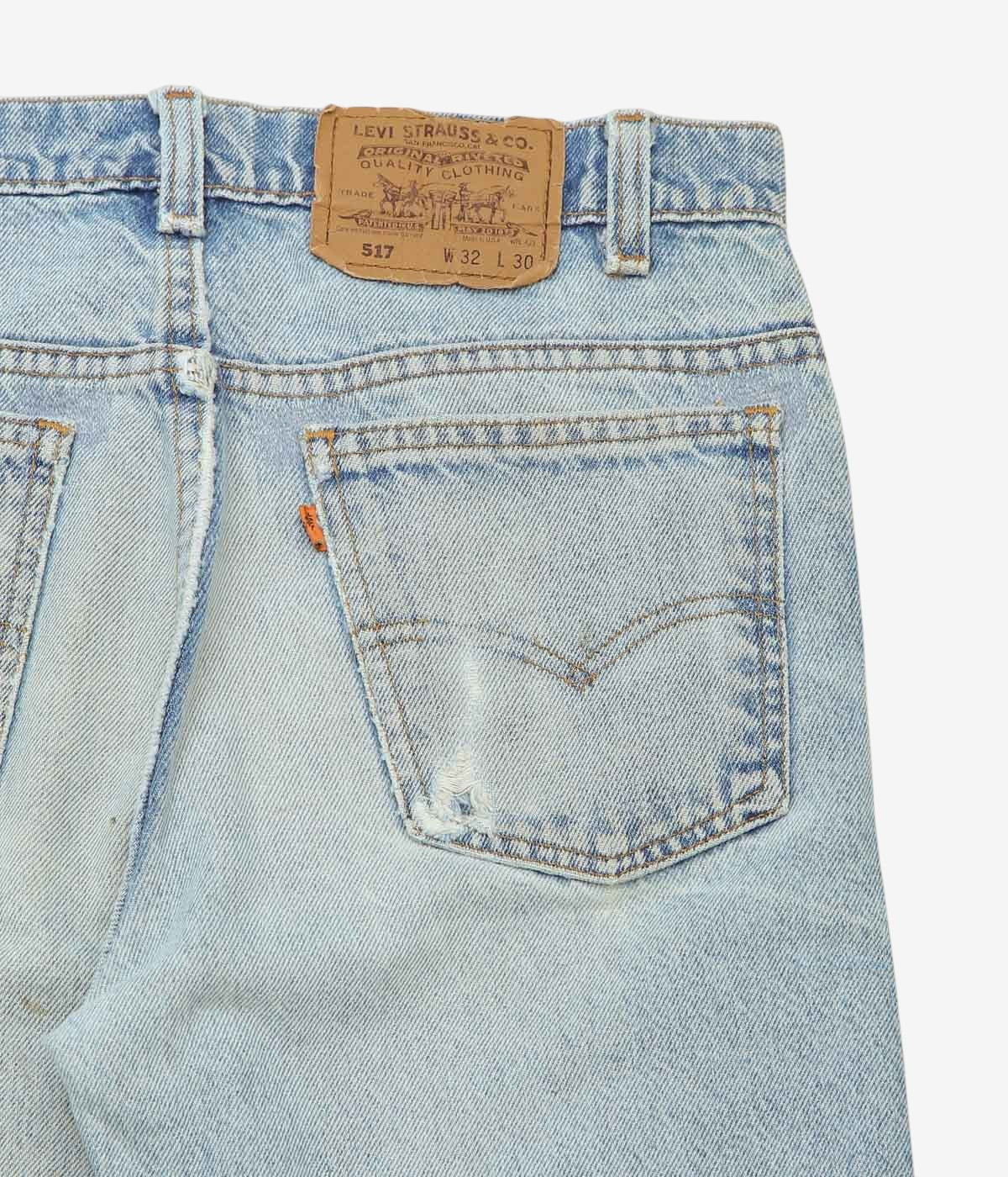 VINTAGE DENIM ''90'S LEVI'S 517 USA''(INDIGO)(W32/L30)