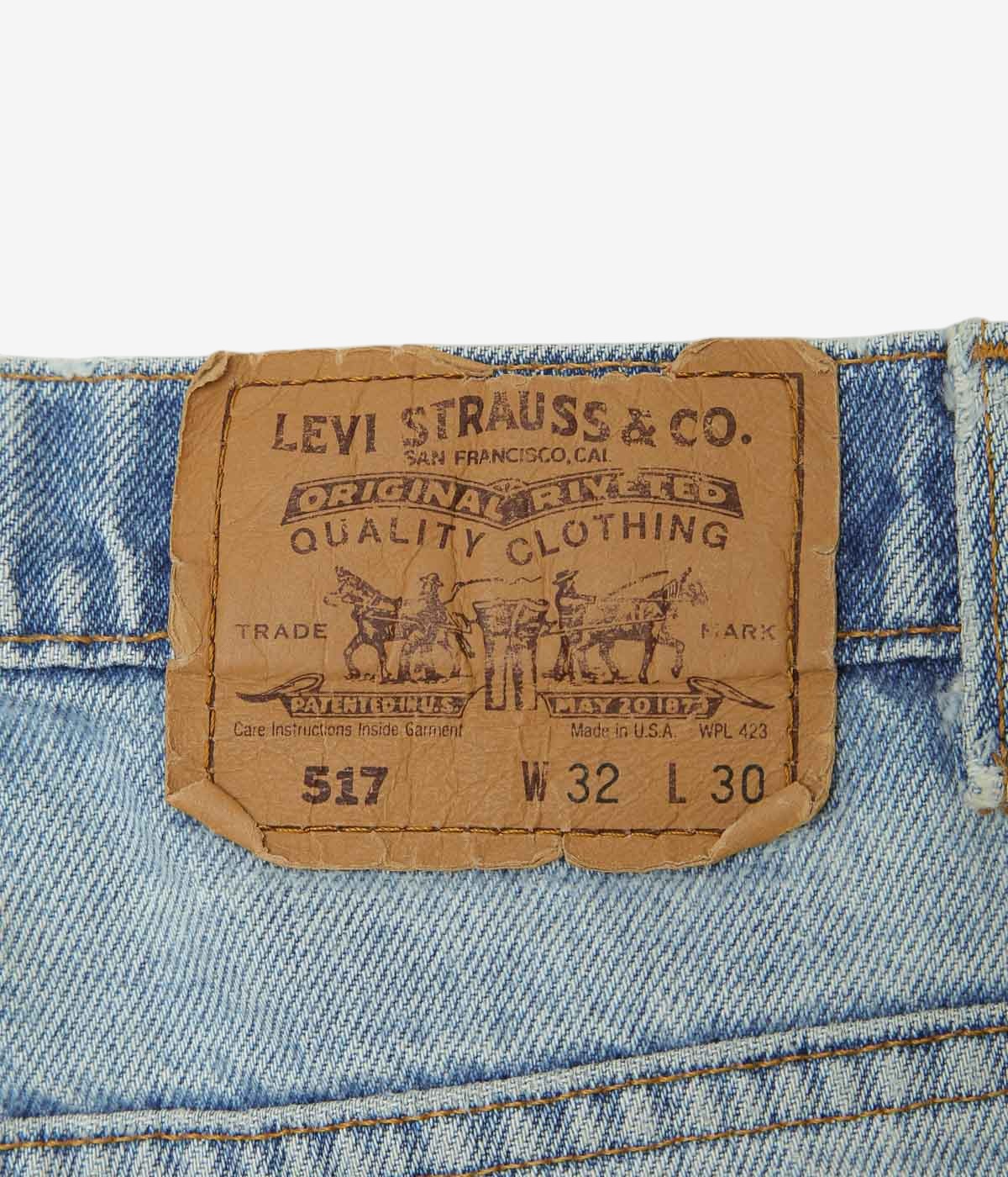 VINTAGE DENIM ''90'S LEVI'S 517 USA''(INDIGO)(W32/L30)