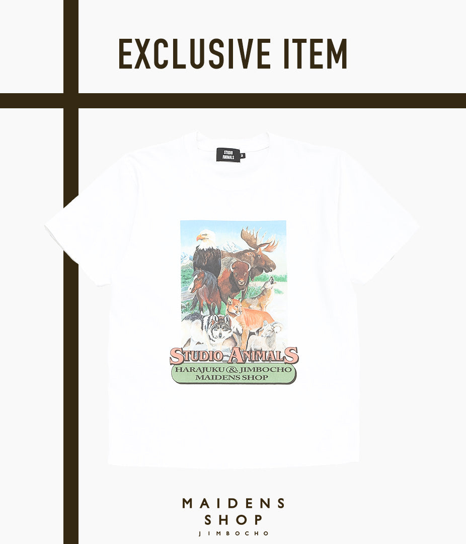 STUDIO ANIMALS ''STUDIO ANIMALES × TAKURO NAKAMURA "USA ANIMALS TEE"'' (WHITE)