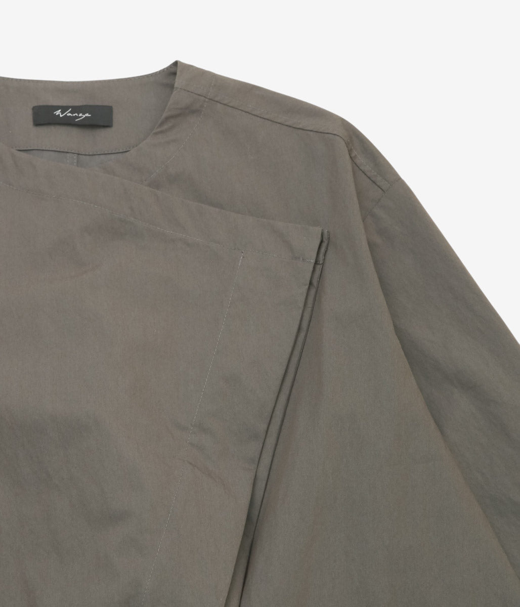 WANZE ''COLLARLESS FIELD JACKET '' (IRON)