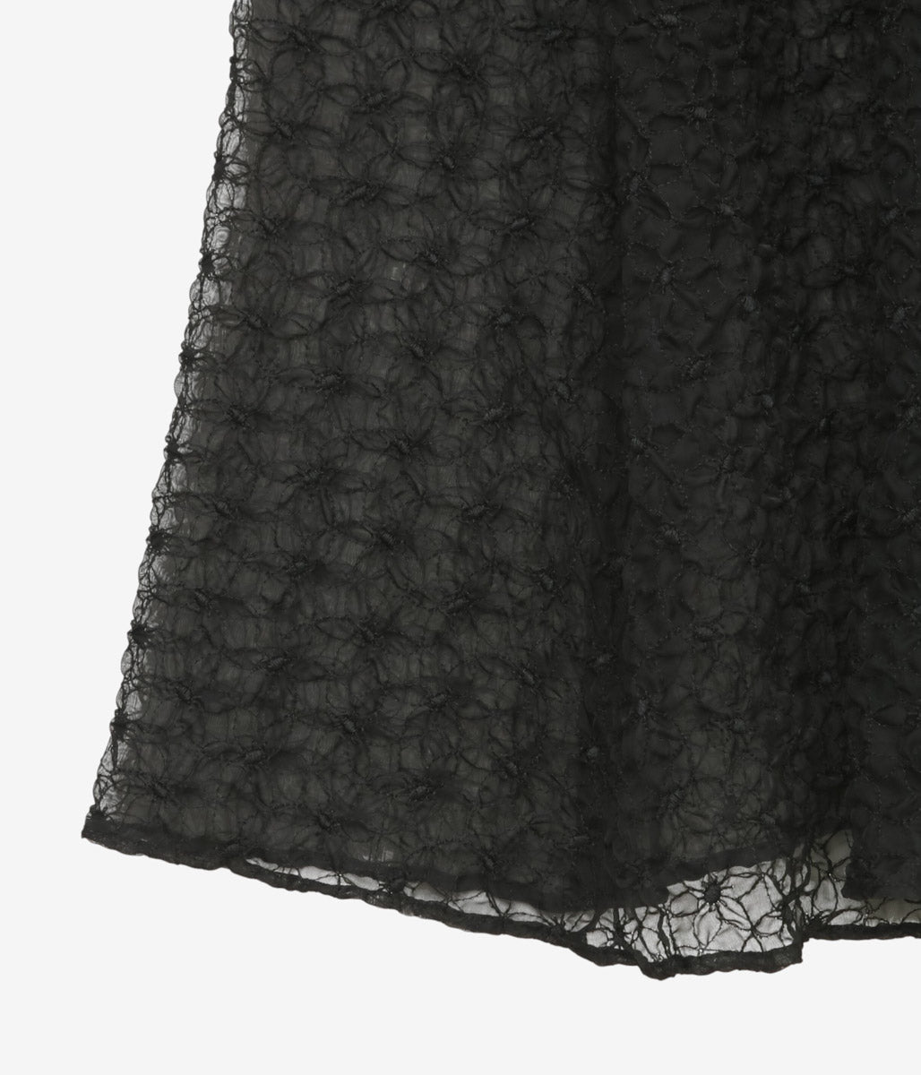 WANZE ''FULL BODY GATHERED DRESS'' (BLACK)