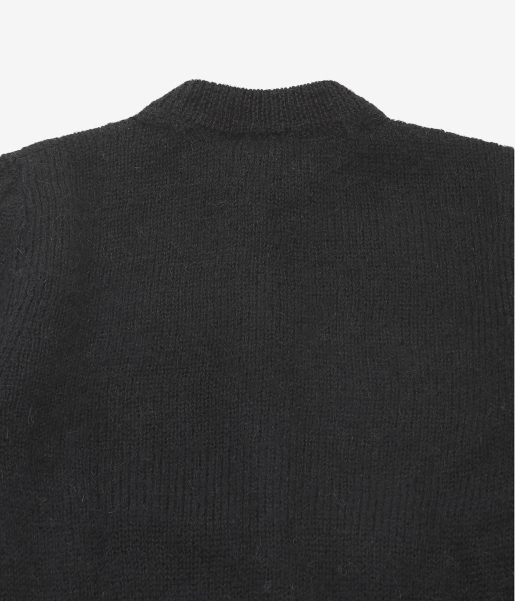 WHITEREAD ''MOWOOL CARDIGAN'' (EBONY)