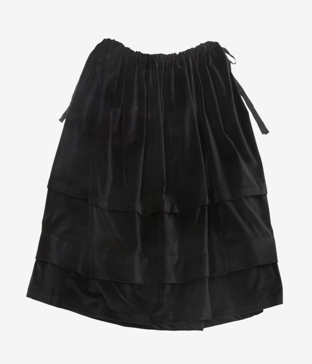 WHITEREAD ''PINTUCK SKIRT'' (EBONY)