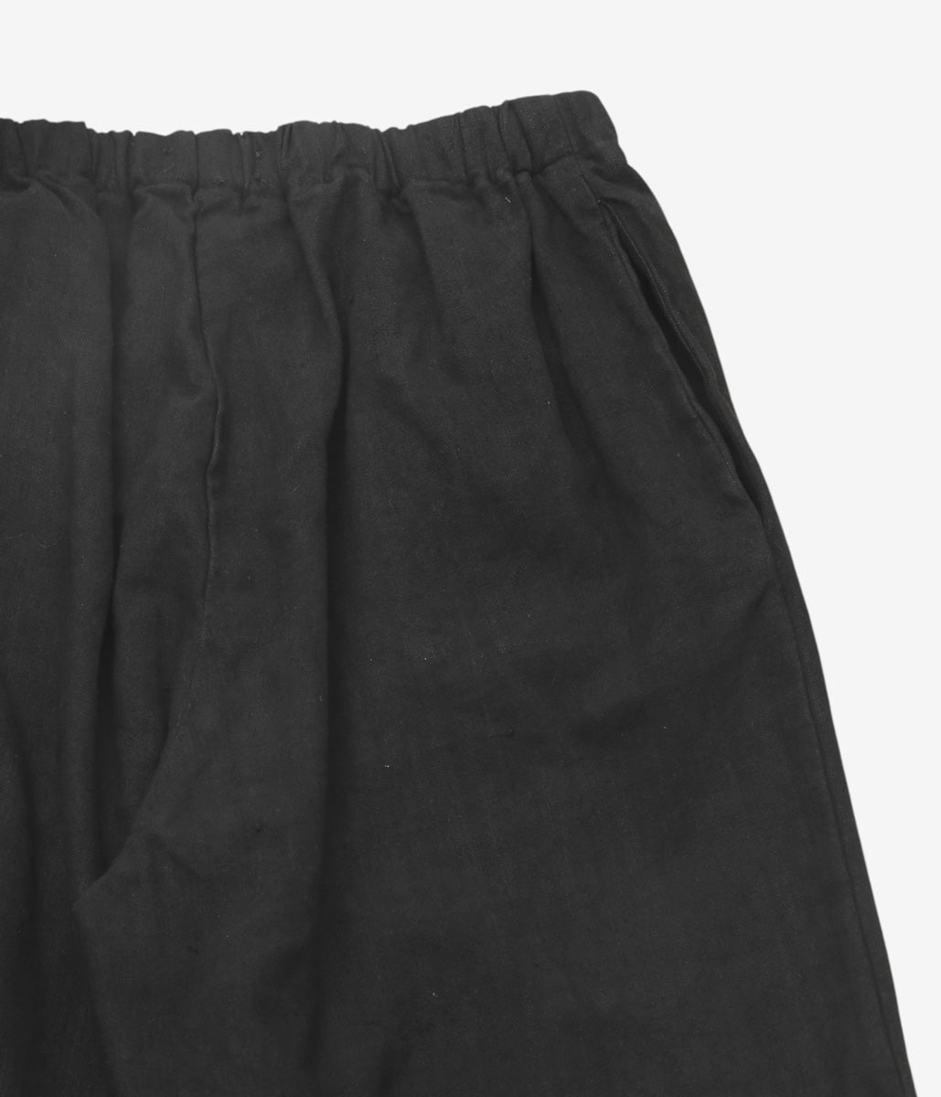WHITEREAD ''PINTUCK TROUSERS'' (EBONY LINEN)