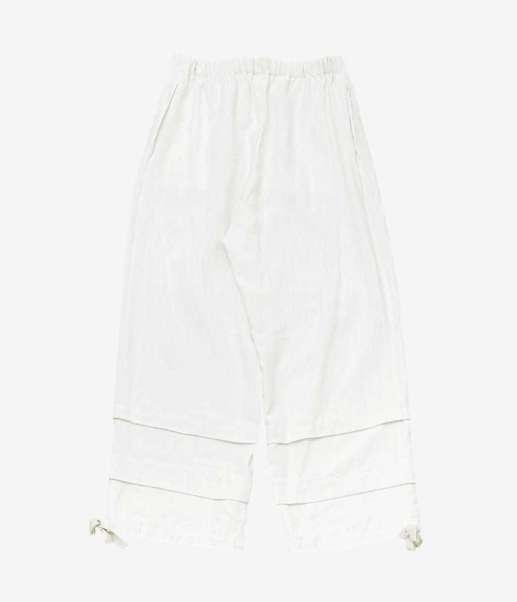 WHITEREAD ''PINTUCK TROUSERS'' (NATURAL LINEN)