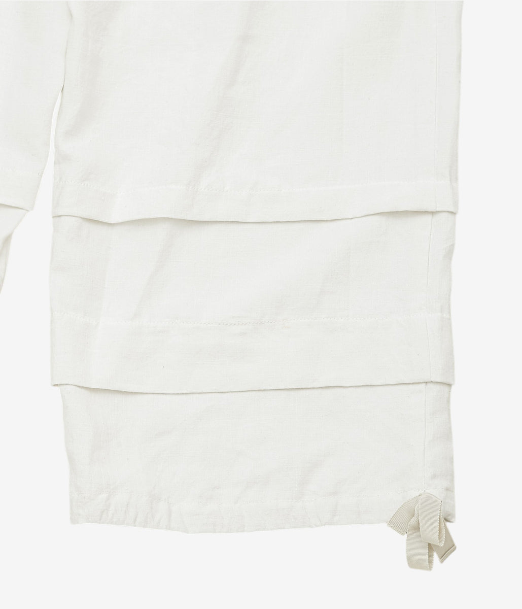 WHITEREAD ''PINTUCK TROUSERS'' (NATURAL LINEN)