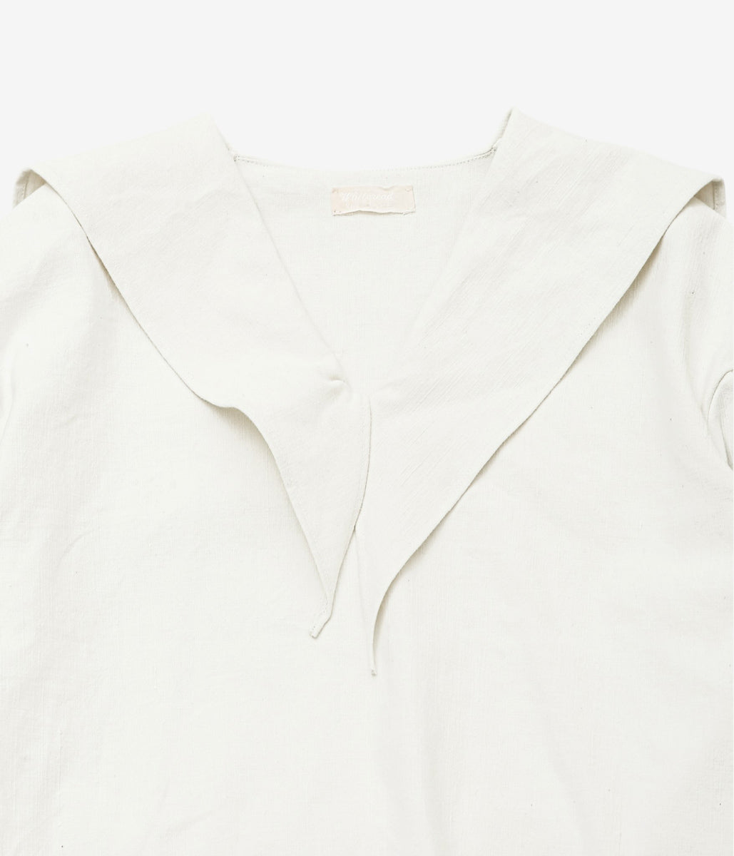 WHITEREAD ''SAILOR COLLAR SHIRT'' (NATURAL)