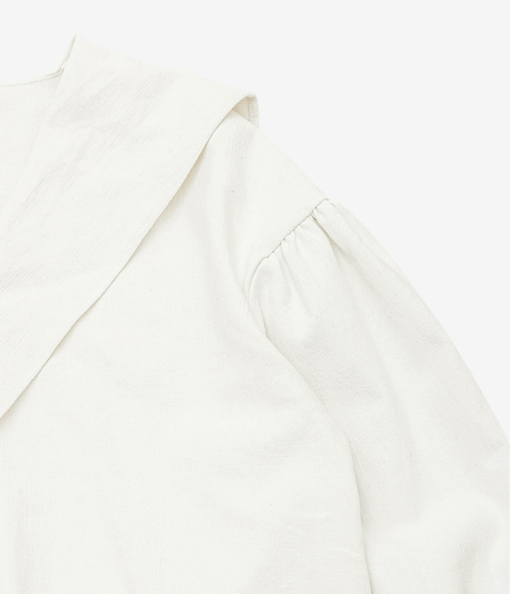 WHITEREAD ''SAILOR COLLAR SHIRT'' (NATURAL)