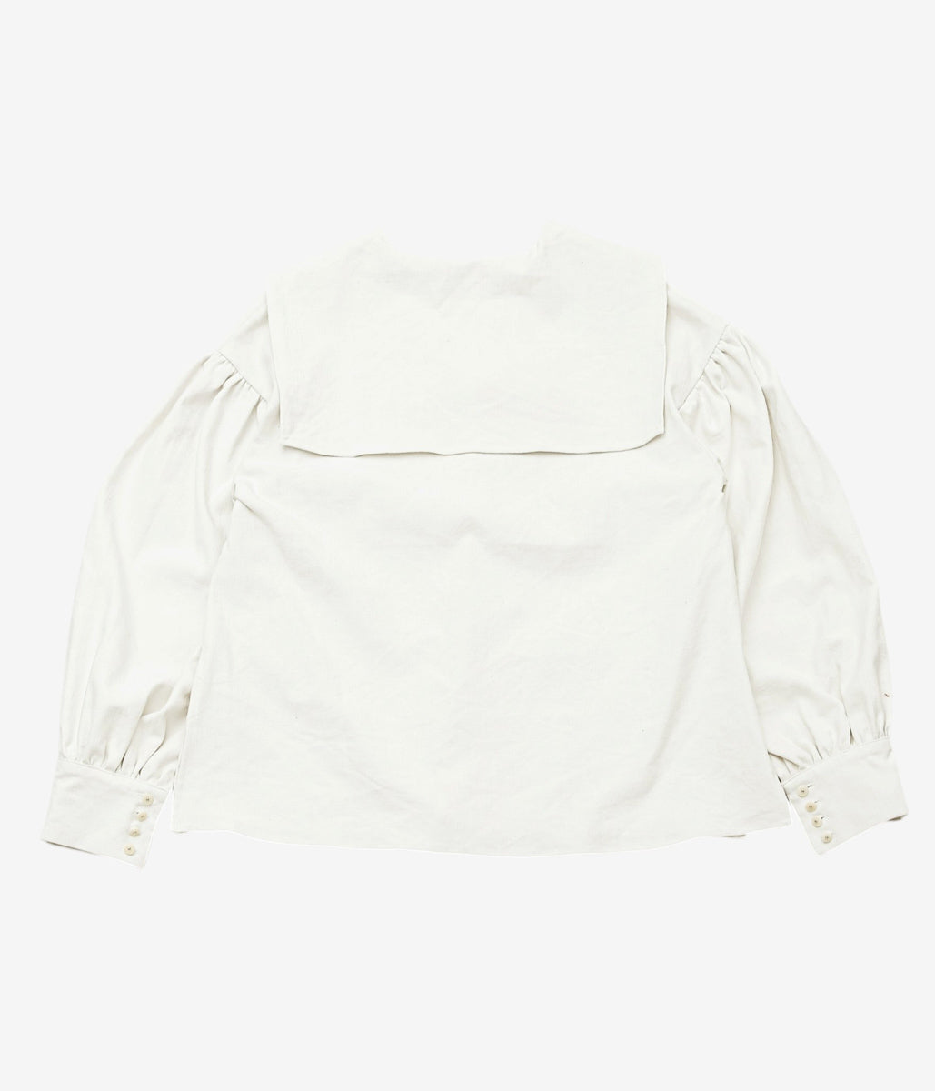 WHITEREAD ''SAILOR COLLAR SHIRT'' (NATURAL)