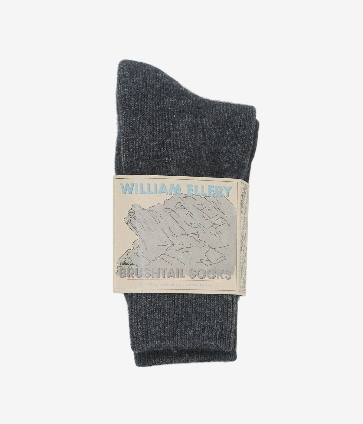 WILLIAM ELLERY ''BRUSH TAIL SOCKS'' (BED ROCK)