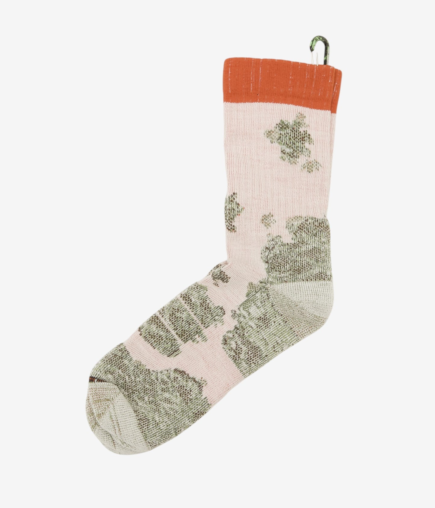 WILLIAM ELLERY ''LICHEN SOCKS'' (GREEN / ORANGE)