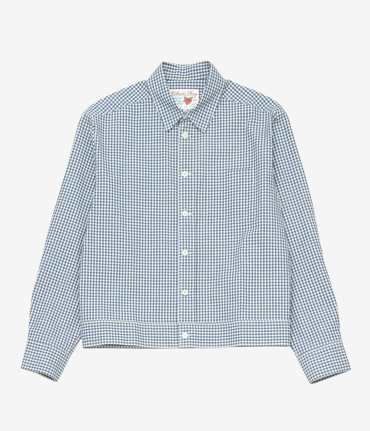 WILLIAM ELLERY ''POCKET PICNIC SHIRT'' (1/8 PICNIC GINGHAM)