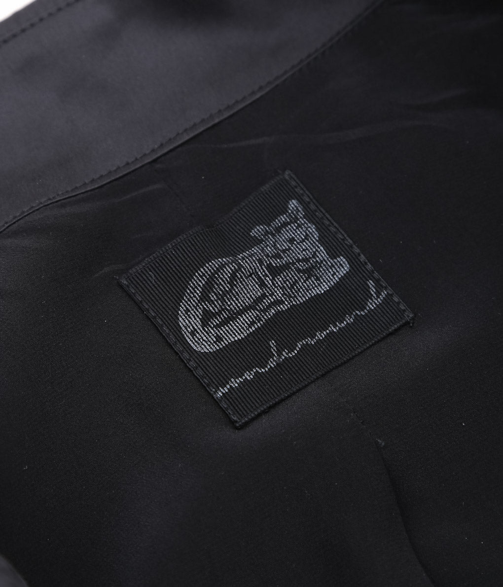 WONDEROUND ''BOMBER JACKET W/EMBROIDERY'' (BLACK/SAND WASHED SILK)