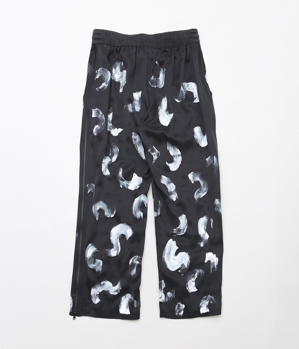 WONDEROUND ''BOXING TROUSERS W/HAND DRAWING'' (BLACK/WHITE PAINTING)