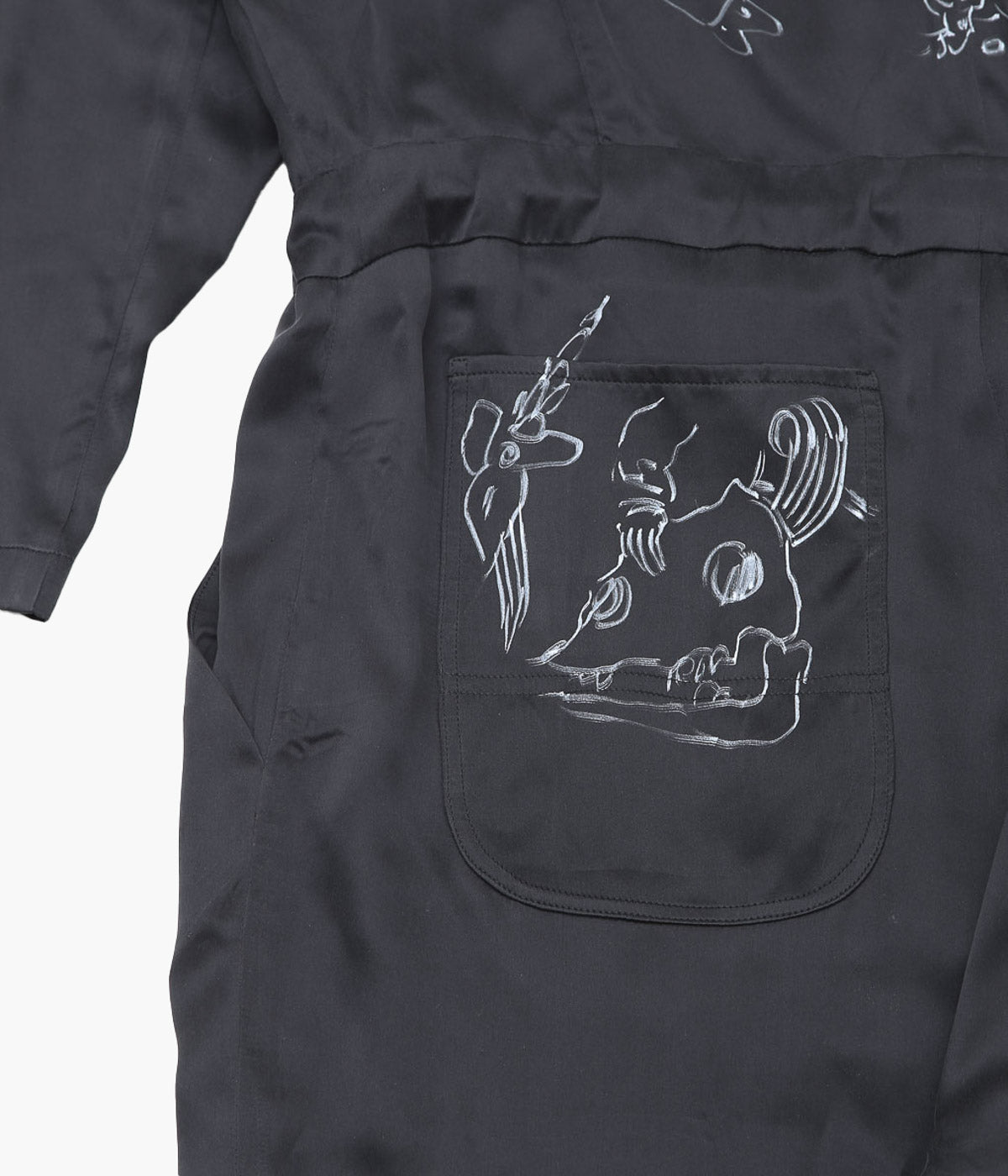 WONDEROUND ''WORKSUIT W/DRAW STRING'' (BLACK)