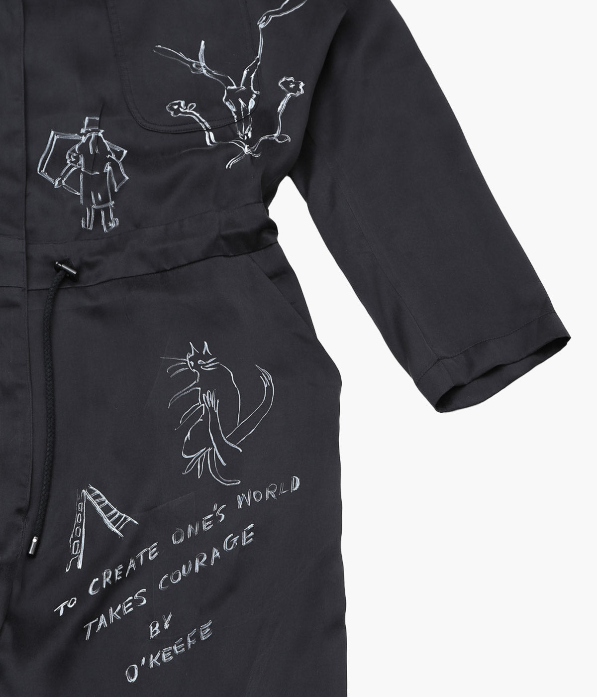 WONDEROUND ''WORKSUIT W/DRAW STRING'' (BLACK)